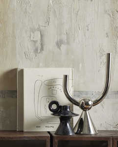 Porte-bougie finition chrome brillant, porte-bougie moderne en métal en forme de U, bras tubulaires courbés, tubes cylindriques. - Product Image 2