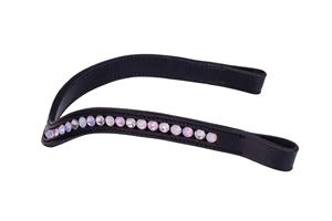 High Quality Customized English Leather Brow Band Soft Padded Outdoor Equestrian <b>Accessory</b> with Fancy <b>Stitching</b> for Horse Riding - Product Image 2