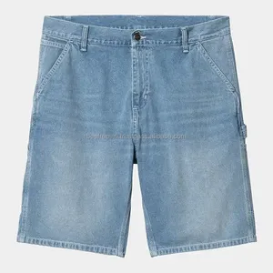 Streetwear bermuda surdimensionné pour hommes OEM short en coton denim déchiré avec broderie dégradée pour hommes - Product Image 2