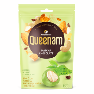 Envío Global al por Mayor, Chocolate Dragee de Alta Calidad HALAL OEM/ODM, Nueces de Almendra y Anacardo Cubiertas con Chocolate Matcha, 150G, Precio Especial - Product Image 1