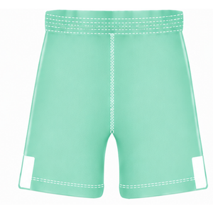Pantalones Cortos de Rugby Verde Menta y Blanco, Cintura Elástica con Cordón, Ropa Deportiva Ligera para Entrenamiento, Partido y Equipo - Product Image 2