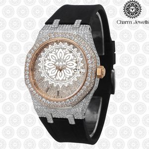 Reloj de Cristal de Lujo para Mujer Charm Jewells, Analógico de Cuarzo, Correa de Acero Inoxidable, Esfera Redonda de 38 mm, Estilo Joyería de Moda - Product Image 1