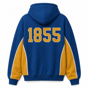 Sweat-shirt décontracté pour homme Sigma Chi, bleu avec lettres dorées, coupe classique, avec poches, 100 % coton French Terry, idéal pour l'automne - Product Image 6