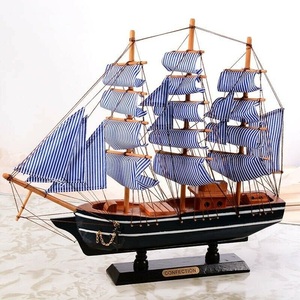 Barco de Madera Náutico Seaway Explorer, Adorno para Decoración de Ambientes Marítimos, Decoración del Hogar Costero y Estilo Marino - Product Image 5