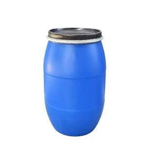 Tambor de Plástico de 55 Galones con Tapa Abierta, Tambor de Plástico Azul de 200 Litros con Tapa con Cierre - Product Image 3