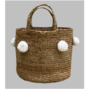 Panier artisanal durable au design élégant – Organisateur en jute naturel pour étagères, armoires et présentoirs de table - Product Image 2