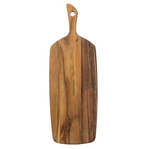 Planche à découper en bois d'acacia vierge personnalisable en gros, plateau de service alimentaire avec gravure - Product Image 1