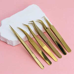 Pinzas Profesionales para Aislamiento de Pestañas con Punta Curva – Herramienta de Extensión de Pestañas con Punta de Fibra de Acero Inoxidable - Product Image 3