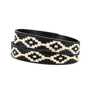 Ceinture en cuir polo multi-couleurs personnalisable, cousue à la main, anti-poussière, unisexe, accessoire sportif, boucle à ardillon dorée, personnalisable - Product Image 2
