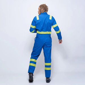 Combinaison de travail unisexe en coton ignifuge et respirante personnalisée pour les travailleurs de la construction - Product Image 3