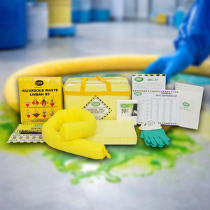 15L Portable Chemical Spill Kit Soft Bag Hazmat Absorbent Pads & Socks PPE for Acid/Liquid Spill Industrial Use - Product Image 1