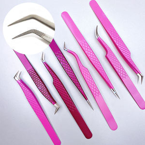 Pinces à cils personnalisées TEEJAY, best-sellers, avec emballage en boîte cartonnée, prise en main parfaite, légères, manche confortable, tension douce. - Product Image 3