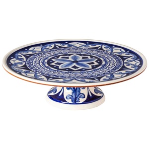Support à gâteau en céramique, forme ondulée, blanc, lavage à la main uniquement - Product Image 2