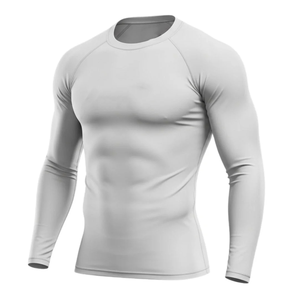 Men's Custom Logo Compression MMA Jersey Long Spandex Gym Training Rashguard for Jiu Jitsu BJJ Fitness <b>Boxing</b> High Quality OEM - Product Image 4