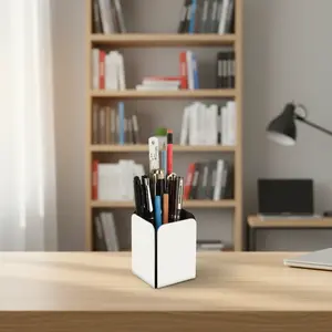 Organizador de Escritorio Metálico para Artículos de Papelería, Soporte para Bolígrafos, Lápices y Marcadores, para Oficina, Escuela y Hogar - Product Image 3