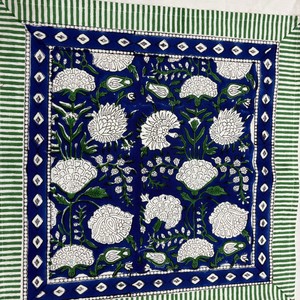 Serviettes de table carrées imprimées personnalisables en gros, 100 % coton, faites à la main, durables, bio, 16x16 pouces, pour mariage et maison - Product Image 2