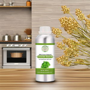 100% huile essentielle de graine de coriandre naturelle pure fournisseur en vrac distillée à la vapeur qualité aromathérapie - Product Image 3