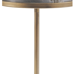 Table basse contemporaine à plateau en marbre avec structure en métal laiton, mobilier moderne pour salon - Product Image 3