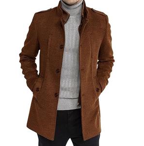 Manteau long d'hiver classique marron 2026 pour garçons, chaud et respirant, coupe longue et épaisse - Product Image 6