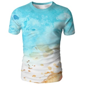 T-shirts pour hommes en coton 100% tricoté de haute qualité, 240 grammes, unis, pour jeunes, vente en gros, t-shirts personnalisés - Product Image 4