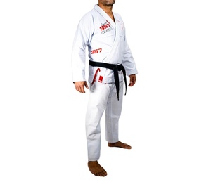 ชุดฝึกศิลปะการต่อสู้แบบมืออาชีพ BJJ Gi ผ้าฝ้าย 50% โพลีเอสเตอร์ 50% ยืดหยุ่น น้ำหนักเบา ทนทาน - Product Image 1