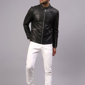 Chaqueta de Cuero para Hombre, Diseño Moderno y Elegante, Precio Bajo, Estilo Único, Chaqueta de Cuero Estilo Motero - Product Image 3