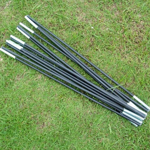 High Quality Black Outdoors Folding Poles Customizable Fiberglass FRP <b>Tent</b> Pole Cutting Service High Strength Anti-corrosion - Product Image 5