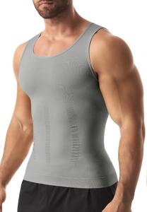 Camiseta sin Mangas de Punto para Hombre, Cuello Redondo, Color Sólido, Transpirable, Estilo Casual, Material de Spandex y Poliéster - Product Image 2