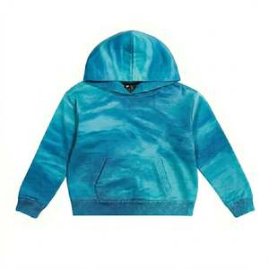 Sweat-shirt à capuche oversize en coton 100% tricoté de haute qualité pour enfants, printemps-automne, couleur unie, anti-rétrécissement, pour bébé garçon - Product Image 2