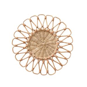 Set de table en rotin de style bohème écologique, tissé à la main, non toxique, réutilisable, épaisseur 10 mm, couleur et forme personnalisées, fabriqué au Vietnam - Product Image 1