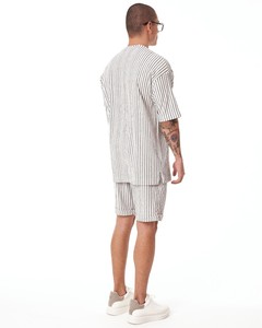 Conjuntos de Shorts de Algodón 100% Personalizables para Ropa Urbana, con 5 Pulgadas de Entrepierna, Camiseta y Shorts para Gimnasio, Conjunto de Verano, Conjunto de Shorts Personalizados para Hombre - Product Image 3