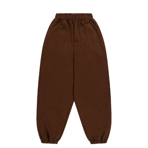 Men Harem Pants Elastic Waist Casual Knitted <b>Brown</b> Midweight <b>Joggers</b> - Product Image 1
