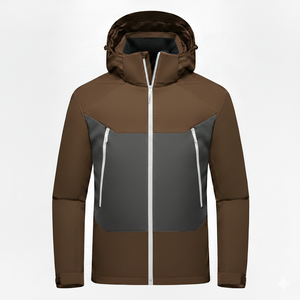 Veste softshell homme pour l'extérieur, résistante à l'eau, respirante, coupe-vent, fermeture éclair intégrale, veste de performance pour les sports d'aventure et le travail - Product Image 5