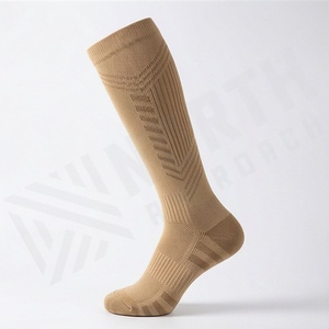 Knee High Compression <b>Running</b> <b>Socks</b> Breathable Moisture Wicking Polyester Spandex Adult Summer Sports <b>Socks</b> - Product Image 3