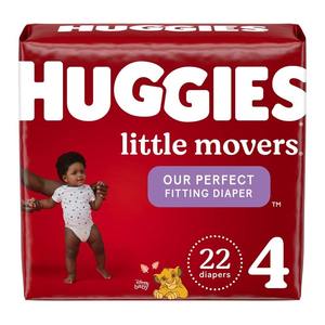 Couches pour bébé Huggies Little Snugglers, 92 unités (22-37 lbs), taille 5, prêtes à être expédiées - Product Image 6