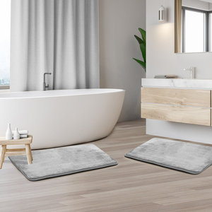 Tapis de bain personnalisé en mousse à mémoire de forme de luxe Steph, ultra doux et absorbant, de haute qualité, avec dos antidérapant - Product Image 2
