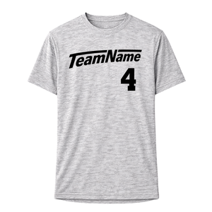 Camiseta Personalizada Eléctrica Heather para Hombre, Mezcla de Algodón Suave, Uniforme de Equipo, Camiseta Deportiva, Suministro al por Mayor OEM - Product Image 1