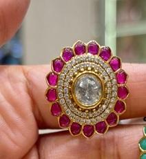 Atractivos Pendientes de Moissanita Chapados en Oro de Latón de Excelente Calidad y Diseño Moderno para Mujeres y Niñas, Colección para Bodas y Fiestas - Product Image 2