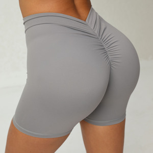 Shorts de sport personnalisés pour femmes, taille haute, rehausseurs de hanches, respirants, écologiques, séchage rapide, élastiques, pour yoga et fitness - Product Image 4