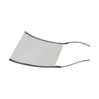 Plaque chauffante transparente flexible 10x10 pouces, étanche, à chauffage rapide, pour visières de casque et autres applications