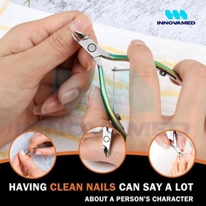 Cortauñas de Acero Inoxidable de Lujo con Logotipo Personalizado OEM al por Mayor, con Hoja Recta y Punta Afilada, Herramienta para Recortar Uñas - Product Image 3