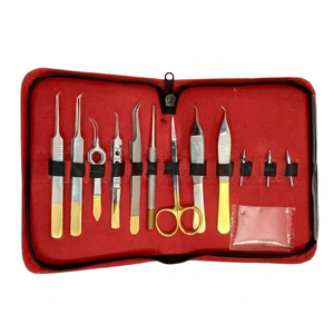 Ensemble d'instruments de greffe de cheveux de qualité supérieure - 0,8 mm/0,9 mm/1,0 mm en acier inoxydable allemand CE - Product Image 1