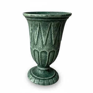 Pot de fleurs classique en résine blanche avec motif circulaire, jardinière d'extérieur pour fleurs ou plantes vertes - Product Image 5
