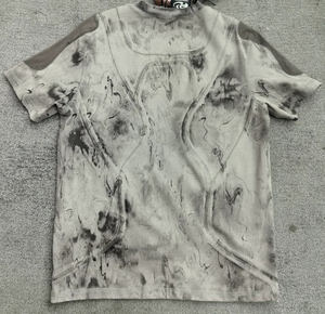 Custom High Quality Vintage Acid Wash <b>Spray</b> Dirty Design Oversized T-shirt DTG Printing Distressed Streetwear for Men - Product Image 3