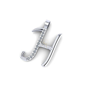 Custom Iced <b>Initial</b> Alphabet Letter Lab Grown Diamond Round Brilliant Cut Charm Pendant 10K Solid Gold Trendy <b>Necklace</b> Gift Idea - Product Image 1