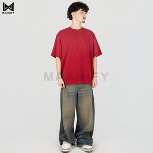 Proveedor Mayorista de Camisetas Streetwear Oversize Vintage con Efecto Desgastado por el Sol, de Algodón de Alto Gramaje, Teñidas en Prenda, Lisas, OEM - Product Image 6
