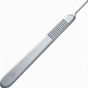 Professional No. <b>3</b> Surgical Scalpel Detachable Handle Long-Lasting Steel Blade Holder Easy Grip Manual Power by optitech - Product Image 6