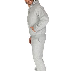 Ensemble de survêtement à capuche 100 % coton lavé pour hommes, broderie 3D, impression en relief, streetwear, vente en gros, OEM - Product Image 3