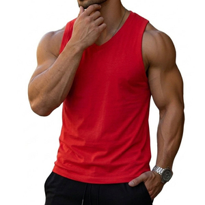 Débardeur de sport pour homme à col en V, personnalisable avec logo, sans manches, pour la gym, le fitness, le sport et le streetwear – Prix de gros - Product Image 4