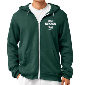 Sweat-shirt à capuche Bella Canvas 3739 en molleton éponge avec fermeture éclair, qualité supérieure, léger, unisexe, pour la personnalisation en détail - Product Image 1